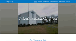 Desktop Screenshot of lakeshoreassemblyofgod.com